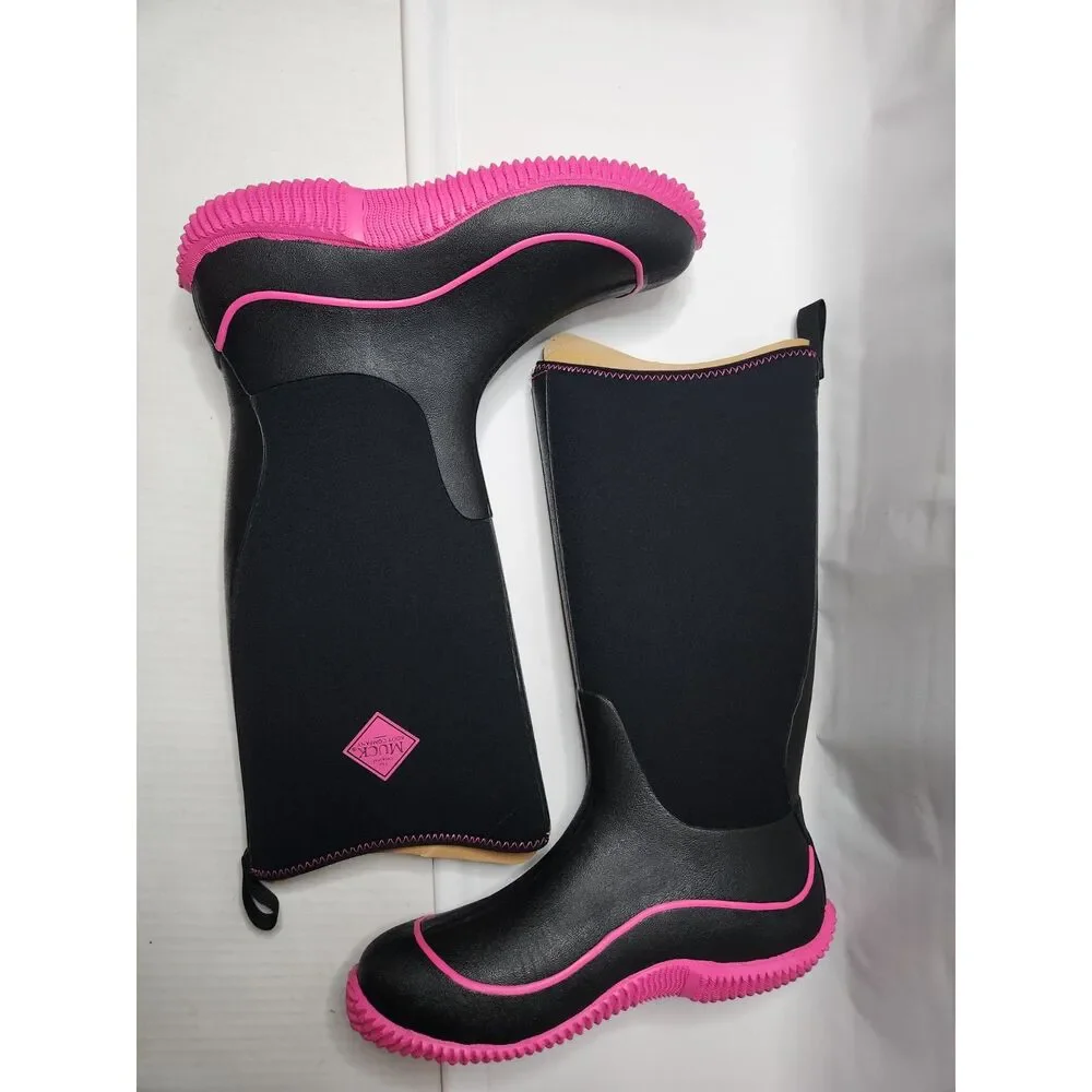 Muck Boot Company Women’s Hale Sporty Multi‑Season Boot Black/Hot Pink Size 11